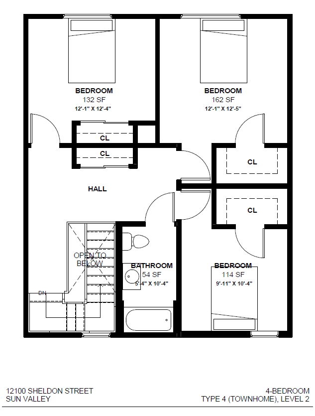 Floor Plans of Bella Vista Apartments in Sun Valley, CA